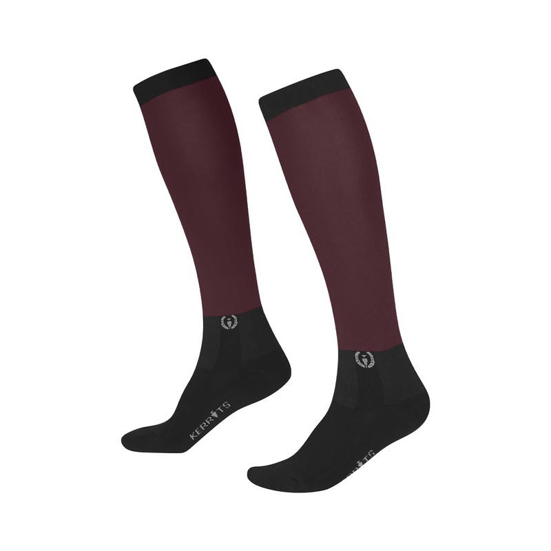 Kerrits Womens Dual Zone Boot Socks Solid – Burgundy