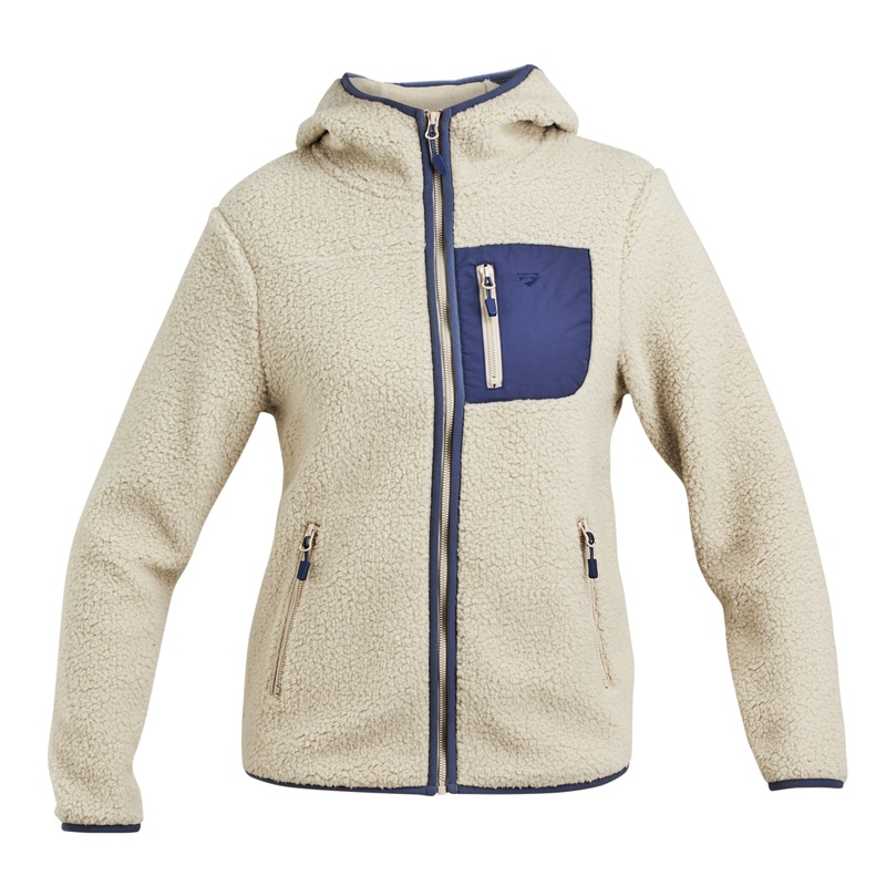 Shires Aubrion Womens Clement Full Zip Fleece – Natural