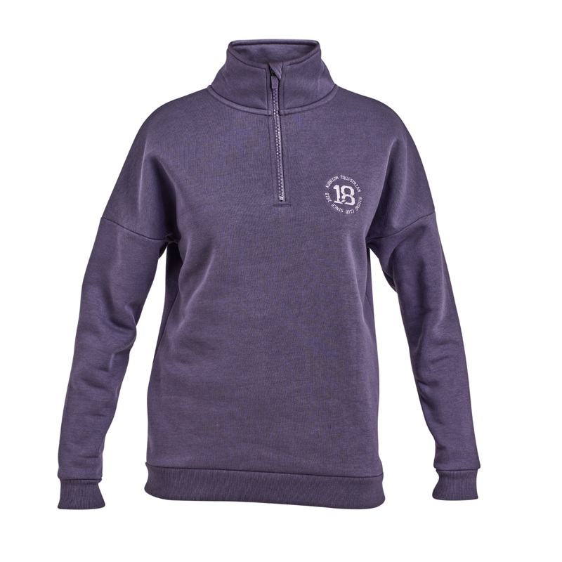 Shires Aubrion Womens Serene Half Zip Sweatshirt – Purple