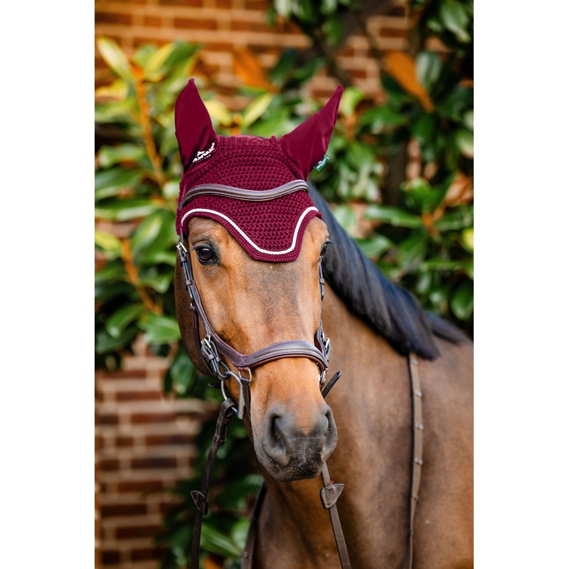 Horseware Signature Ear Net – Burgundy