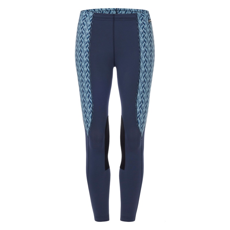 Kerrits Kids Knee Patch Performance Tights – Nightsky/Atlantic Horsetails