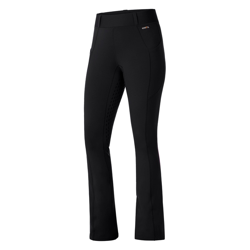 Kerrits Womens Coolcore Full Leg Bootcut Tights – Black