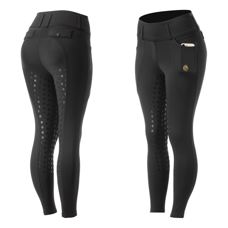 Equinavia Womens Linnea Compression Full Seat Tights – Black