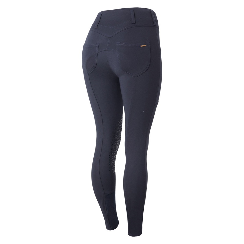 Horze Womens Bella Knee Patch Breeches – Dark Navy